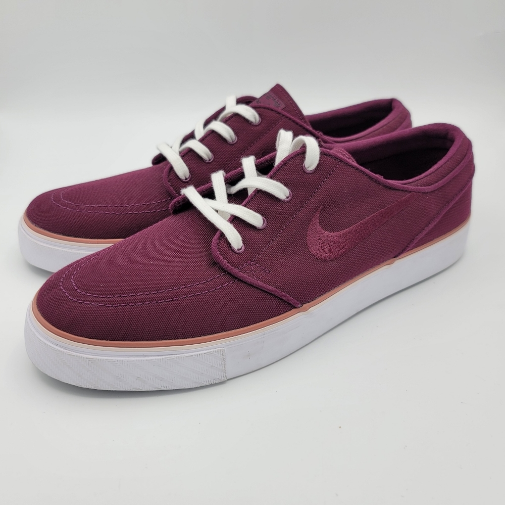 Nike SB Zoom Stefan Janoski Canvas Maroon Bordeaux Shoes Women’s 10.5 AQ7407-661